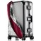 Linpr Transparent PVC Suitcase Cover No Disassembly Required Clear Luggage Cover Waterproof Travel Wrap Luggage Protectors 24 Red