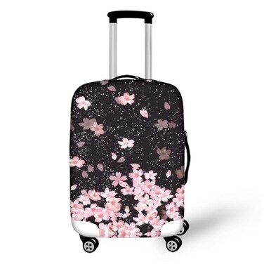 Dremagia Cherry Blossom Luggage Covers Protector Elastic Trolley Baggage Case Fit 3032 Inch for Women Girls