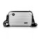 WisePoint Mini Crossbody Bag Plastic Mini Cosmetic Bag Purses with 2 Straps silver