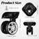 Kisangel Suitcase Luggage Wheels Replacement 433 Inch Universal Trolley Casters with Silent DualRow Bearings Easy Installation for Luggage Repair and Travel