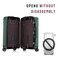 PUMHUBO No Disassembly Suitcase Covers for Luggage Clear PVC Luggage Cover Transparent Suitcase Protector Cover Fit 1930 Inch