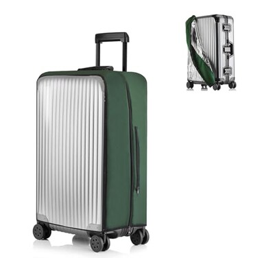 PUMHUBO No Disassembly Suitcase Covers for Luggage Clear PVC Luggage Cover Transparent Suitcase Protector Cover Fit 1930 Inch