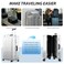 Linpr Transparent PVC Suitcase Cover No Disassembly Required Clear Luggage Cover Waterproof Travel Wrap Luggage Protectors 26 Transparent