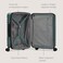 U.S. Traveler US Traveler Boren Expandable Hardside Rugged Travel Luggage with 8 Spinner Wheels Teal CheckedMedium 26Inch