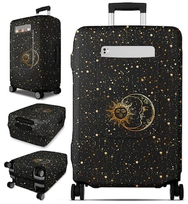 Slohif Luggage Cover for Suitcase Tsa Approved Protector Luggage Sleeve Large Suit Case Cover Travel Stretch Baggage Case Protective Washable Fit 2830 Inch Sun L