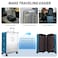 Linpr Transparent PVC Suitcase Cover No Disassembly Required Clear Luggage Cover Waterproof Travel Wrap Luggage Protectors 22 Blue