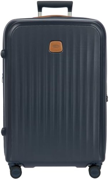Bric's Brics Taormina UltraLight Checked Luggage Expandable Hard Shell Suitcase with TSA Lock AntiTamper Zippers 360 Spinner Mobility Wheels 27 Inch Blue