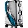 Linpr Transparent PVC Suitcase Cover No Disassembly Required Clear Luggage Cover Waterproof Travel Wrap Luggage Protectors 28 Blue