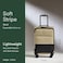 ANTLER Soft Stripe Carry On Luggage 22x14x9 Airline Approved Cabin Suitcase with Expander Adjustable Handle 4 Spinner Wheels Lightweight TSA Lock Recycled Polyester Luggage Sand Yellow