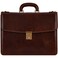 Time Resistance Leather Briefcase Italian Handmade Leather Laptop Bag Handbag for Men Professional Computer Case Brown