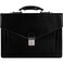 Time Resistance Leather Briefcase for Men Business Laptop Bag Italian Handmade Leather Bag Attache Gift Box Included Black