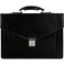Time Resistance Leather Briefcase for Men Business Laptop Bag Italian Handmade Leather Bag Attache Gift Box Included Black