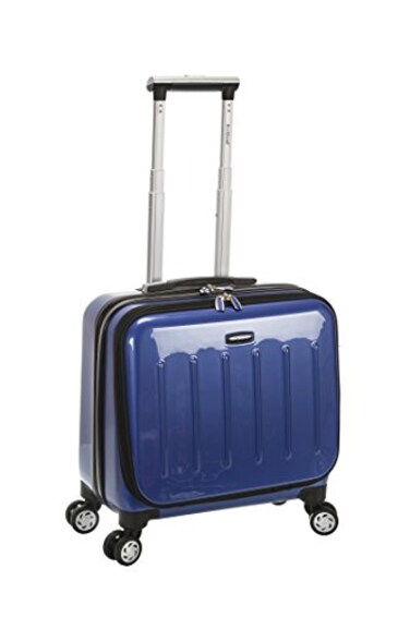 Rockland Revolution Hardside Rolling Computer Case Blue CarryOn 17Inch