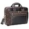 compalo Mens Solid Thick Full Grain Leather 173 Laptop Briefcase Classic Messenger Bag Fit Business Travel