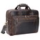 compalo Mens Solid Thick Full Grain Leather 173 Laptop Briefcase Classic Messenger Bag Fit Business Travel