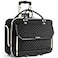 Arcoyard Rolling Laptop Bag Women Rolling Briefcase for Women for Work 17 Inch Computer Bag with Wheels Fashion Flap Laptop Bag With Wheels for Work Business TSA Friendly Design Black