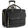 Arcoyard Rolling Laptop Bag Women Rolling Briefcase for Women for Work 17 Inch Computer Bag with Wheels Fashion Flap Laptop Bag With Wheels for Work Business TSA Friendly Design Black
