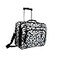 World Traveler Rolling 17Inch Laptop Briefcase Computer Case Black Trim Damask