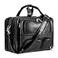 POLARE ORIGINAL Polare Cowhide Napa Leather 17 Laptop Large Black Briefcase for Men Business Messenger Bag Work Bag