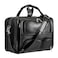 POLARE ORIGINAL Polare Cowhide Napa Leather 17 Laptop Large Black Briefcase for Men Business Messenger Bag Work Bag