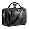 POLARE ORIGINAL Polare Cowhide Napa Leather 17 Laptop Large Black Briefcase for Men Business Messenger Bag Work Bag
