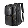 Baosha Men Vegan Leather Briefcase Backpack Hybrid 17 Inch Laptop Bag Case Business Messenger bag HB22 Black