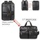 Baosha Men Vegan Leather Briefcase Backpack Hybrid 17 Inch Laptop Bag Case Business Messenger bag HB22 Black