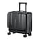 Kaleenie 16 Inch Carry On Luggage with 2 Compartments for 14 15 Laptop 161481712 Rolling Briefcase Lightweight Hardshell ABSPC Suitcase with Spinner Silent Wheels for Business Trip Black