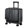 Kaleenie 16 Inch Carry On Luggage with 2 Compartments for 14 15 Laptop 161481712 Rolling Briefcase Lightweight Hardshell ABSPC Suitcase with Spinner Silent Wheels for Business Trip Black