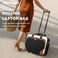 Arcoyard Rolling Laptop Bag Rolling Briefcase for Women with Waterproof Pocket 16 Inch Computer Bag Underseat Carry On Luggage with Wheels for Work Travel Business Lightweight Beige Brown
