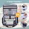 INSMEER Rolling Teacher Bag with Wheels Padded Laptop Compartment for up to 156 Inches Laptop Wheeled Teacher Tote Bag with Insulated Lunch Bag Gift for Teaching Office Nursing