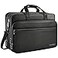 Ytonet Laptop Briefcases for Men 17 Inch Expandable Briefcase Computer Bags for Laptop for Men Water Resistant Multi Compartments Mens Work Bag with Luggage Strap for Bussiness Travel Black