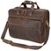 Texbo Large Leather Business Briefcase for Men 18 Full Grain Leather Laptop Case Messenger Bag Fits 173 Laptop Dark Brown