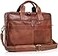 Komal's Passion Leather Leather briefcase 18 Inch Laptop Messenger Bags for Men and Women Best Office briefcase Satchel Bag Tan