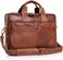 Komal's Passion Leather Leather briefcase 18 Inch Laptop Messenger Bags for Men and Women Best Office briefcase Satchel Bag Tan