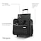 Targus 16 inch Rolling travel laptop case Black Travel briefcase and small rolling bag Spacious foam padded laptop case 16 TBR003US