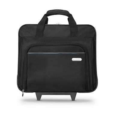 Targus 16 inch Rolling travel laptop case Black Travel briefcase and small rolling bag Spacious foam padded laptop case 16 TBR003US