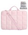 BAGSMART Laptop Case with Handle Puffy Laptop Sleeve Bag for Women MacBook Case for Dell HP Lenovo MacBook AirPro 15156 inch Pink