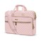 MOSISO 1516 inch Laptop Bag Laptop Briefcase Messenger Compatible with MacBook Pro 16Air 15 HP Dell Lenovo Square Quilted Computer Bag Work Office Business with 3 PocketsStrap Pink