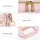MOSISO 1516 inch Laptop Bag Laptop Briefcase Messenger Compatible with MacBook Pro 16Air 15 HP Dell Lenovo Square Quilted Computer Bag Work Office Business with 3 PocketsStrap Pink