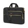 MOSISO 1516 inch Laptop Bag Laptop Briefcase Messenger Compatible with MacBook Pro 16Air 15 HP Dell Lenovo Square Quilted Computer Bag Work Office Business with 3 PocketsStrap Black