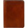 Time Resistance Leather Portfolio A4 Document Folder Italian Handcrafted Padfolio Organizer Cognac Brown Gift Box Included