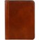 Time Resistance Leather Portfolio A4 Document Folder Italian Handcrafted Padfolio Organizer Cognac Brown Gift Box Included