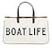 Santa Barbara Design Studio Womens Tote Cotton Canvas Shoulder Bag with Leather Handles and Waterproof Lining Large Boat Life