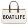 Santa Barbara Design Studio Womens Tote Cotton Canvas Shoulder Bag with Leather Handles and Waterproof Lining Large Boat Life