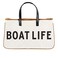 Santa Barbara Design Studio Womens Tote Cotton Canvas Shoulder Bag with Leather Handles and Waterproof Lining Large Boat Life