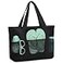 VASCHY Beach Bag for WomenMen Foldable Waterproof Sandproof Beach Tote with ZipperMesh Pockets for VocationCruiseGymTravel Black