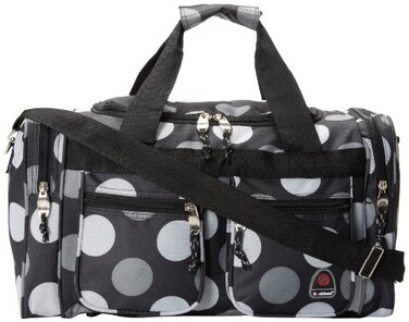 Rockland Duffel Bag Big Black Dot 19Inch