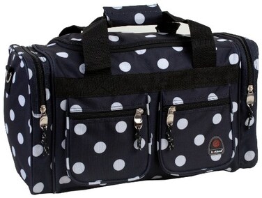 Rockland 19 Polyester Duffel Bag Black Dot