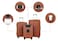Wrangler Smart Spinner Hardside Luggage 22Inch CarryOn Burnt Orange